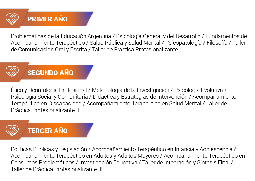 Programa tecnicatura acompañamiento terapéutico