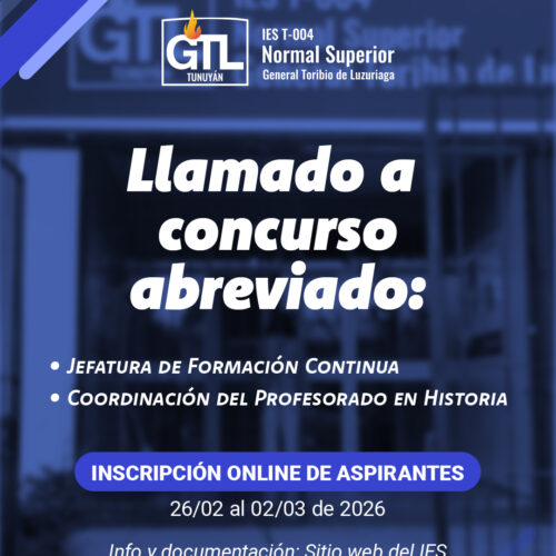 Llamado a concurso abreviado 2026